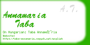 annamaria taba business card